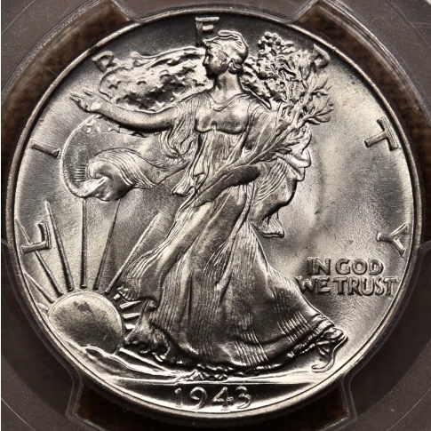 1943 Walking Liberty Half Dollar PCGS MS66 CAC