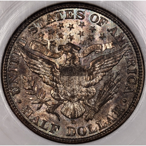 1906-D Barber Half Dollar old PCI MS63