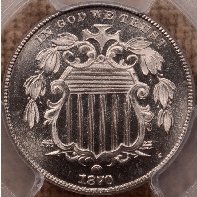 1870 Shield Nickel PCGS PR64CAM (CAC)