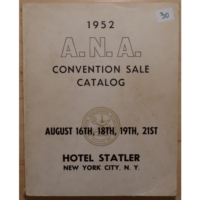 1952 ANA Convention Sale Catalog