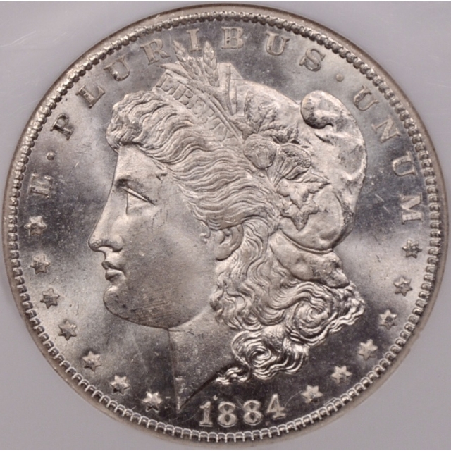 1884-CC Morgan Dollar NGC MS65 CAC, exceptional quality