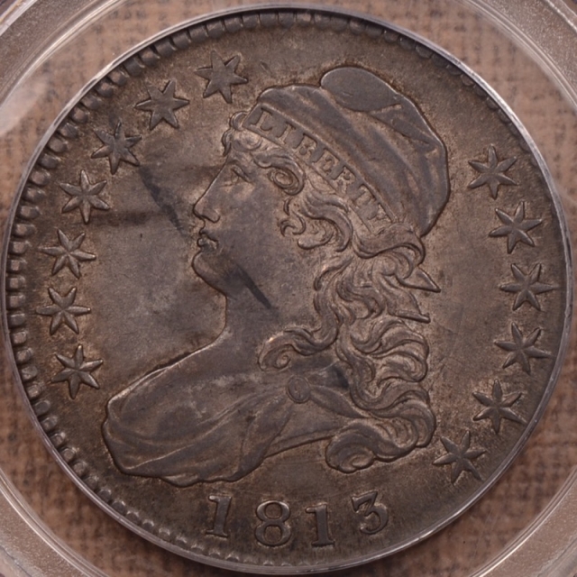 1813 O.101a 50C/UNI Capped Bust Half Dollar PCGS XF45