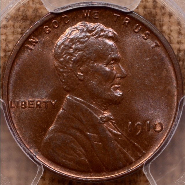 1910 Lincoln Cent - Type 1 Wheat Reverse PCGS MS64BN