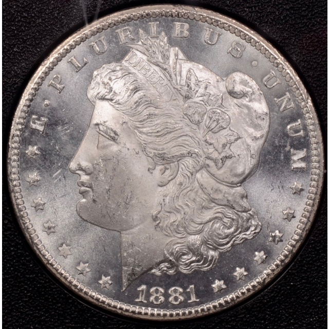 1881-CC GSA Morgan Dollar NGC MS63, Original Mint Packaging with Original Box and Card