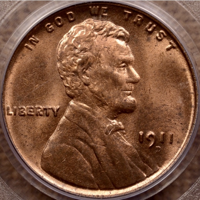1911-D Lincoln Cent PCGS MS64 RD