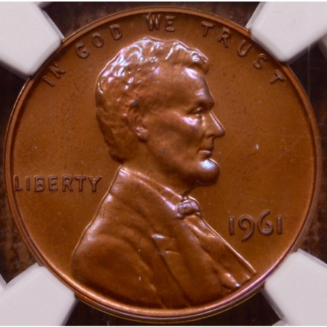 1961 Lincoln Cent NGC PR67 RB, breathtaking color