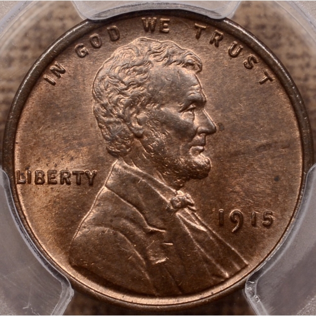 1915 Lincoln Cent PCGS MS64 RB