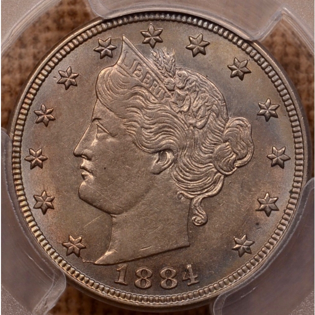 1884 Liberty Nickel PCGS AU55