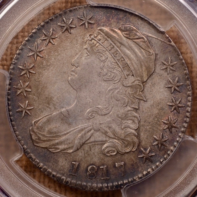 1817 O.106 Capped Bust Half Dollar PCGS AU55