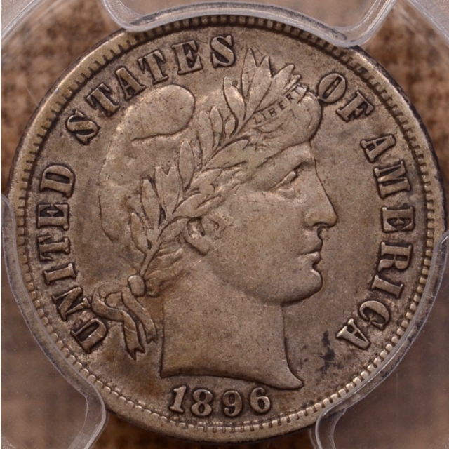 1896-S Barber Dime PCGS XF40 (CAC)