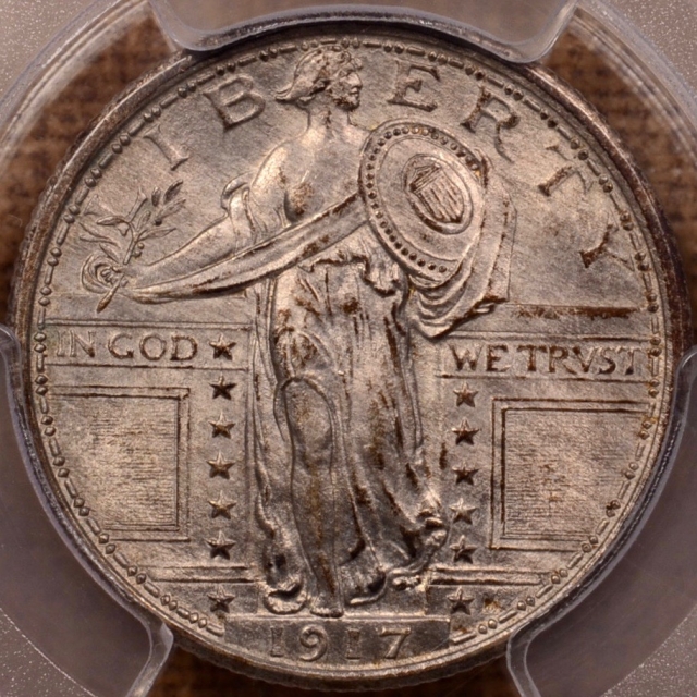 1917 Type 1 Standing Liberty Quarter PCGS MS64FH (CAC)