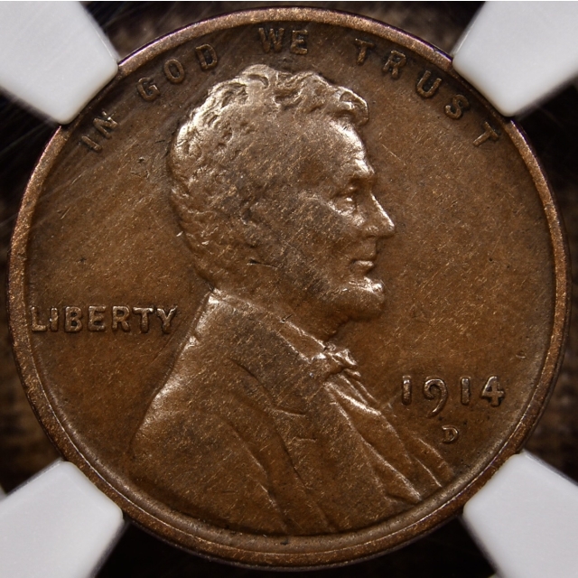 1914-D Lincoln Cent NGC VF30 BN