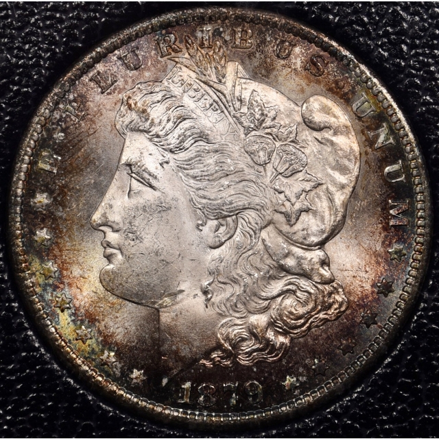 1879-S Redfield Morgan Dollar, Black MS60 Holder