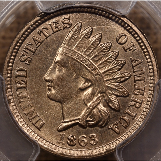1863 Indian Cent PCGS MS64 CAC