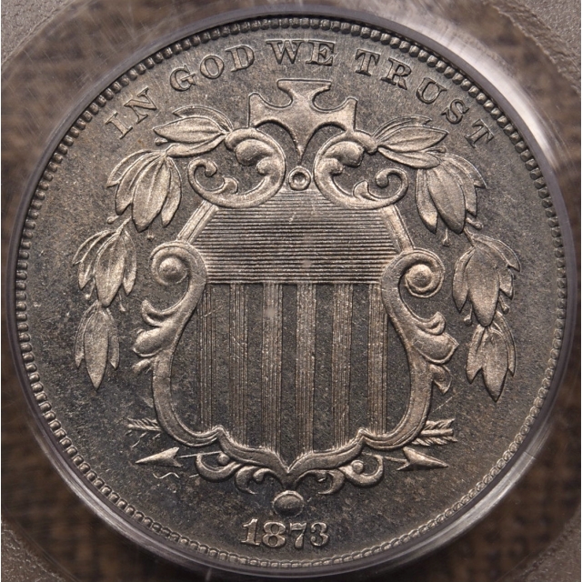 1873 Proof Shield Nickel PCGS PR64 OGH CAC