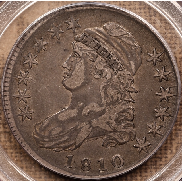 1810 O.105 Capped Bust Half Dollar PCGS VF30 CAC, ex. Brunner