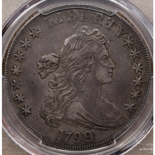 1799 B.16 BB-158 Draped Bust Dollar PCGS VF35 CAC