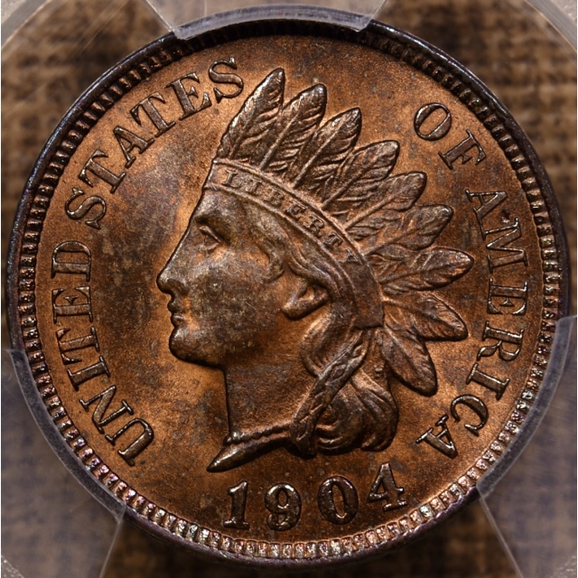 1904 Indian Cent PCGS MS64 BN, we say RB!