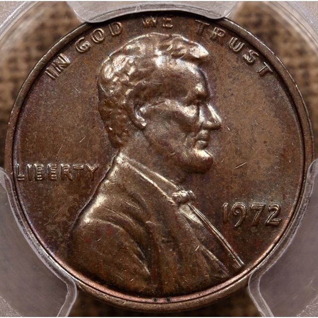 1972 Doubled Die Obverse Lincoln Cent PCGS MS63 BN
