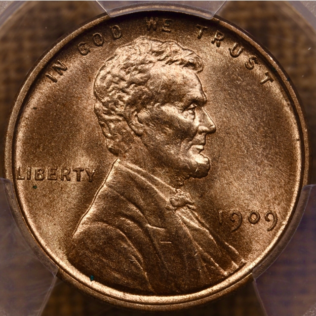 1909 VDB Lincoln Cent PCGS MS64 RD