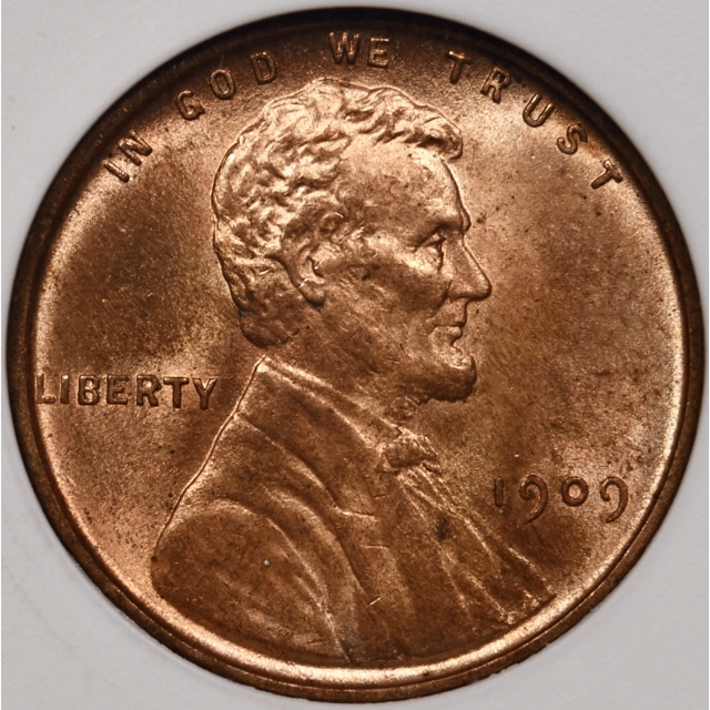 1909 VDB Lincoln Cent ANACS MS64 RD, 1989 Collection