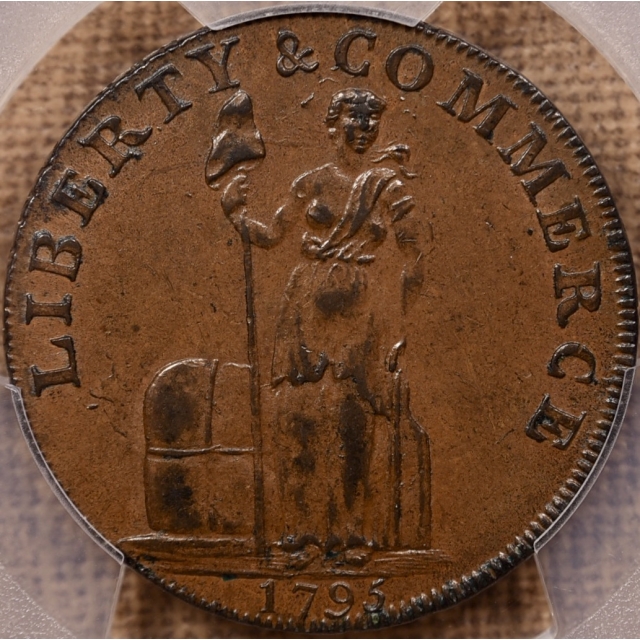 1795 W-8620 Talbot Allum & Lee Cent PCGS AU58