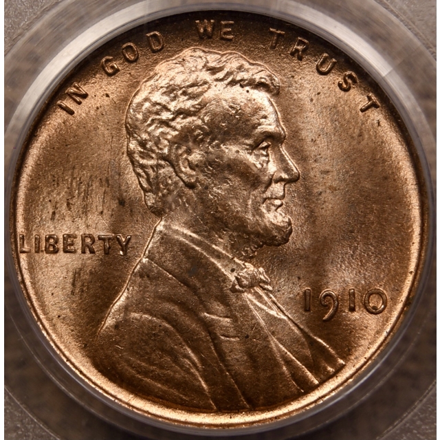 1910 Lincoln Cent PCGS MS65 RD OGH
