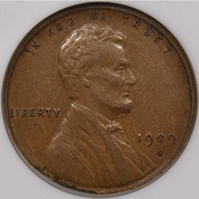 1909-S Lincoln Cent ANACS EF45