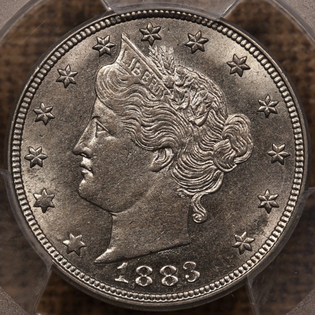 1883 No Cents Liberty Nickel PCGS AU58, Wow
