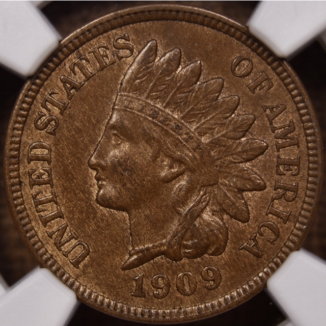 1909-S Indian Cent NGC MS62 BN CAC