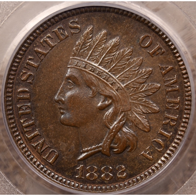1882 Indian Cent PCGS MS64 BN