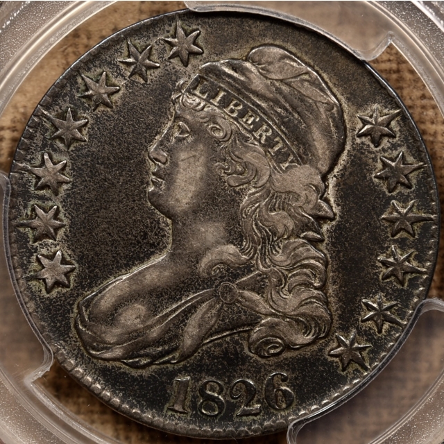 1826 O.104a Capped Bust Half Dollar PCGS VF35, ex. Brunner