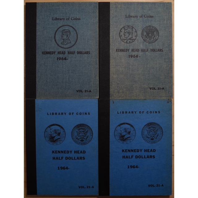 Set of 4 Different Printings of Library of Coins Volume 21-A, Kennedy Head Half Dollars (1964-)