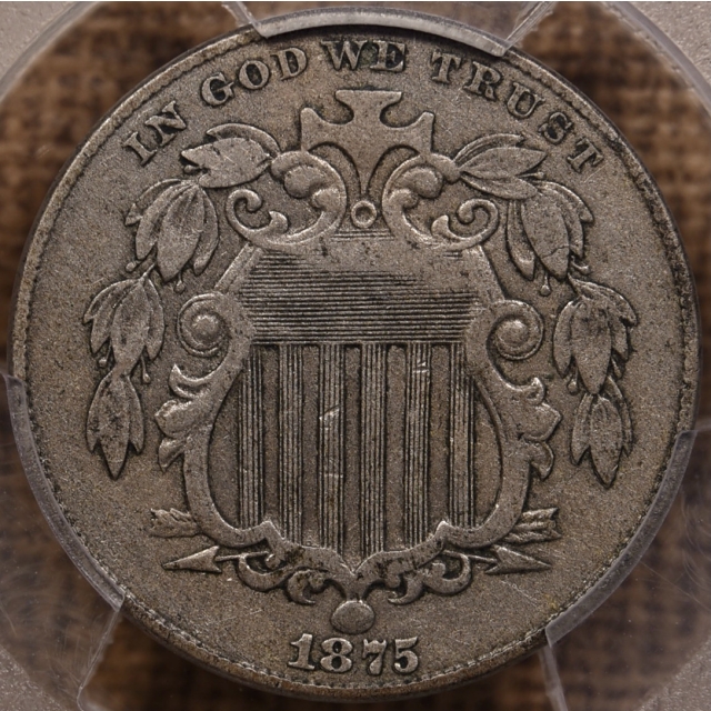 1875 Shield Nickel PCGS VF35