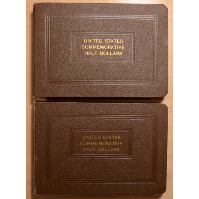 National Coin Album, United States Commemorative Half Dollars, Complete Through 1938 Arkansas, 10 Boards, 2 Albums