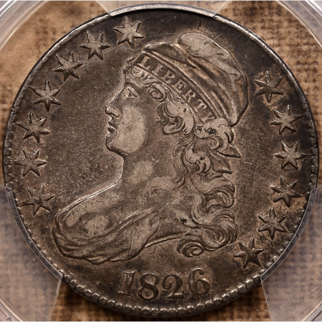 1826 O.108a Capped Bust Half Dollar PCGS VF35 CAC, ex. Brunner