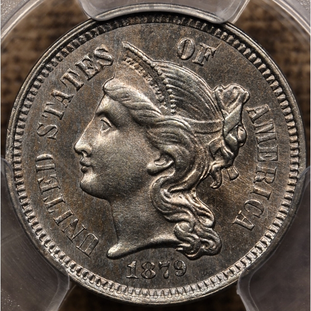 1879 Three Cent Nickel PCGS MS64