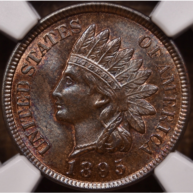 1895 Indian Cent NGC MS64 RB