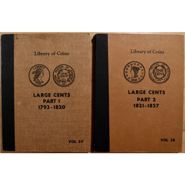 Library of Coins Volumes 37 and 38, Large Cents (1793-1857) Parts 1 and 2 complete
