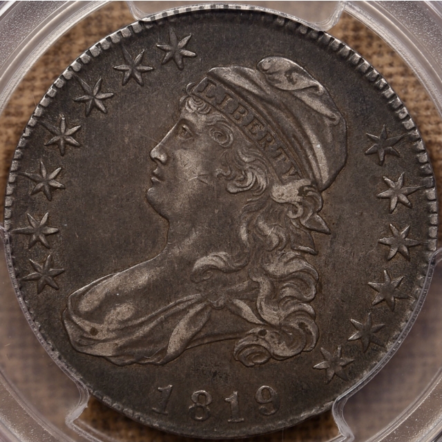 1819 O.111 Capped Bust Half Dollar PCGS XF45 CAC