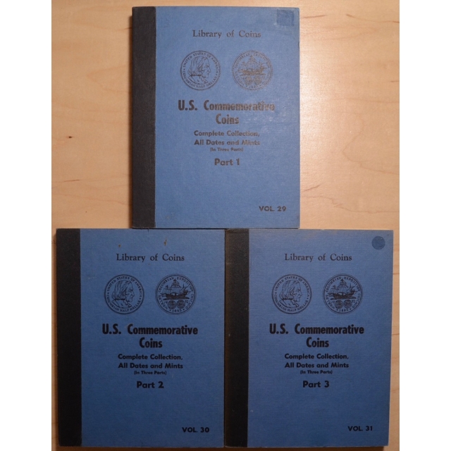 Library of Coins Volumes 29, 30 and 31, U.S. Commemorative Coins, Part 1, 2 and 3 (Complete Collection, All Dates and Mints)