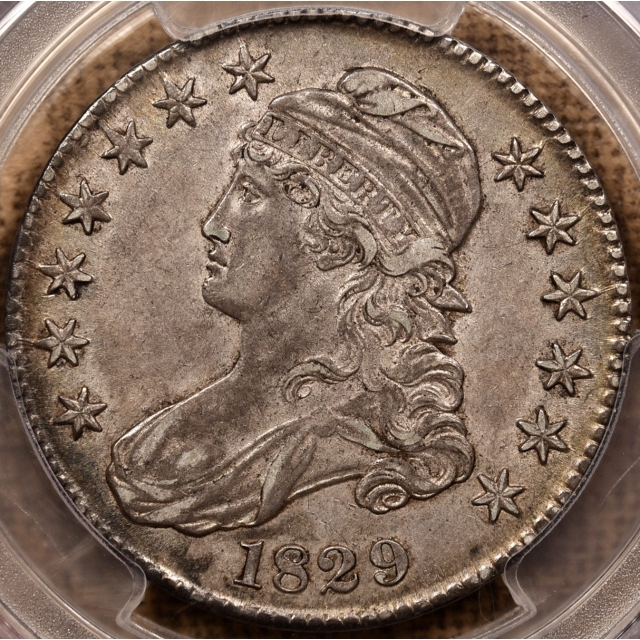 1829 O.116 R4- Capped Bust Half Dollar PCGS XF45 CAC, ex. Brunner