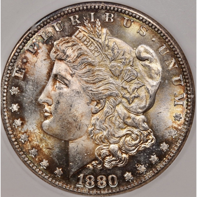 1880-S Morgan Dollar super-old ANACS MS64, really a gem