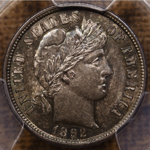 1892-S Barber Dime PCGS MS62 CAC