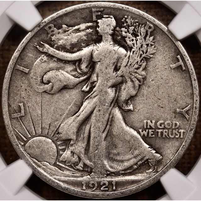 1921-S Walking Liberty Half Dollar NGC F15