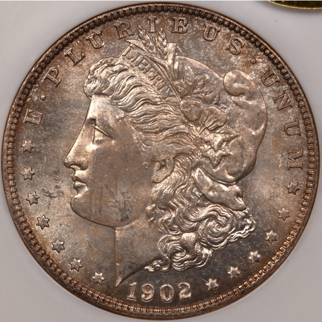 1902-O $1 Morgan Dollar NGC MS62 Fatty, Gold CAC