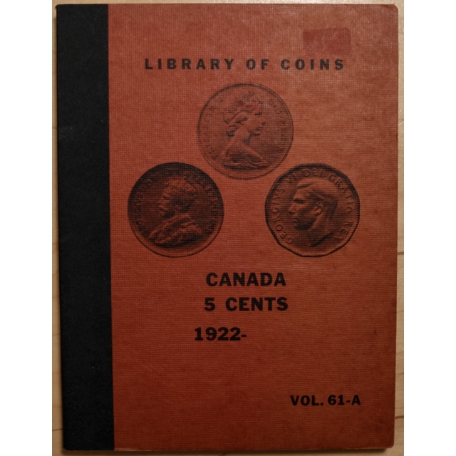 Library of Coins Volume 61A, Canada 5 Cents (1922-1969 plus)