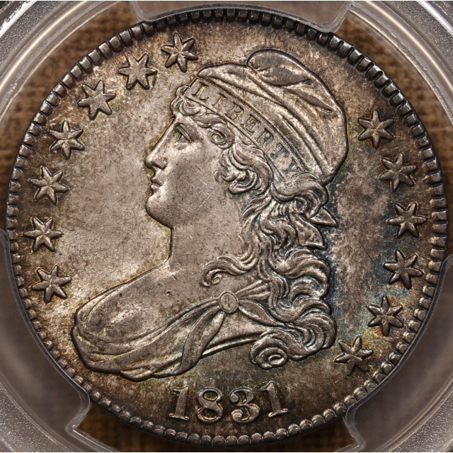 1831 O.118 Capped Bust Half Dollar PCGS MS64, ex. Link Collection