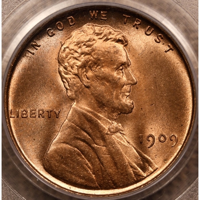 1909 VDB Lincoln Cent PCGS MS67 RD OGH CAC
