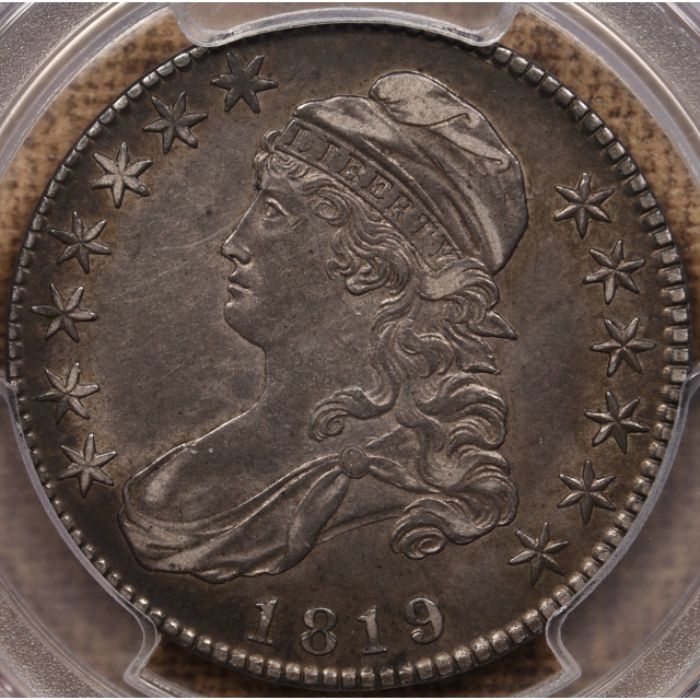 1819 O.110 Capped Bust Half Dollar PCGS XF45 CAC